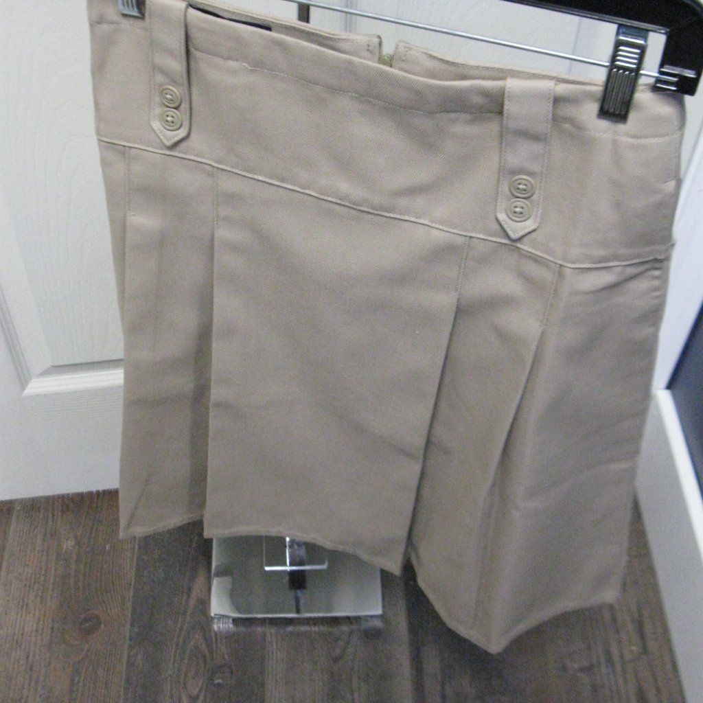 Lands' End School Uniform Women's Btk Pc Sld Tab Front Skirt, Nwt
